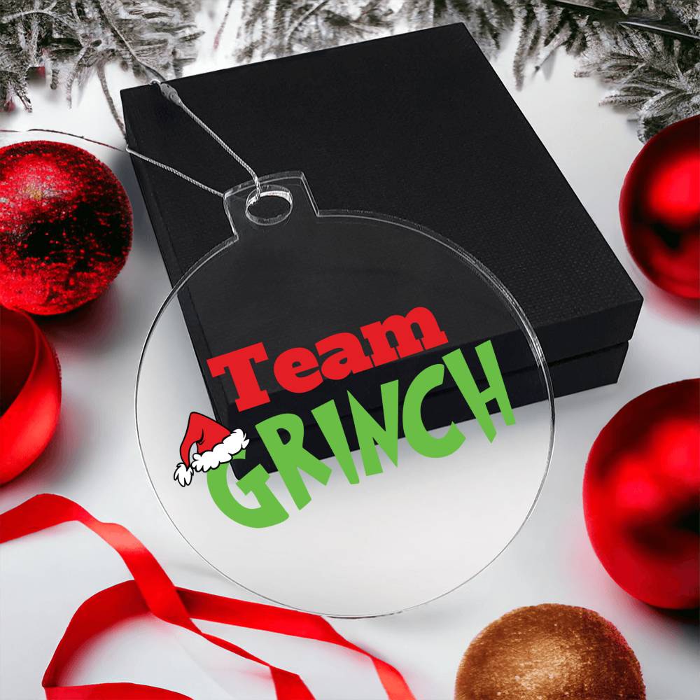 Team Grinch Acrylic Ornament