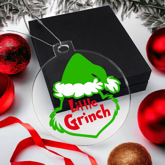 Little Grinch Acrylic Ornament