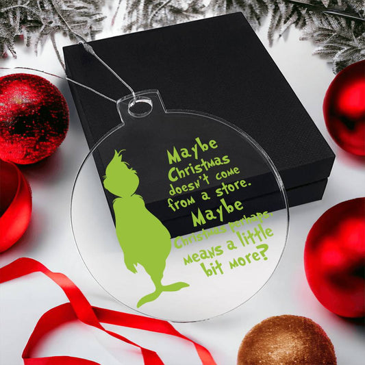 Christmas Grinch Acrylic Ornament